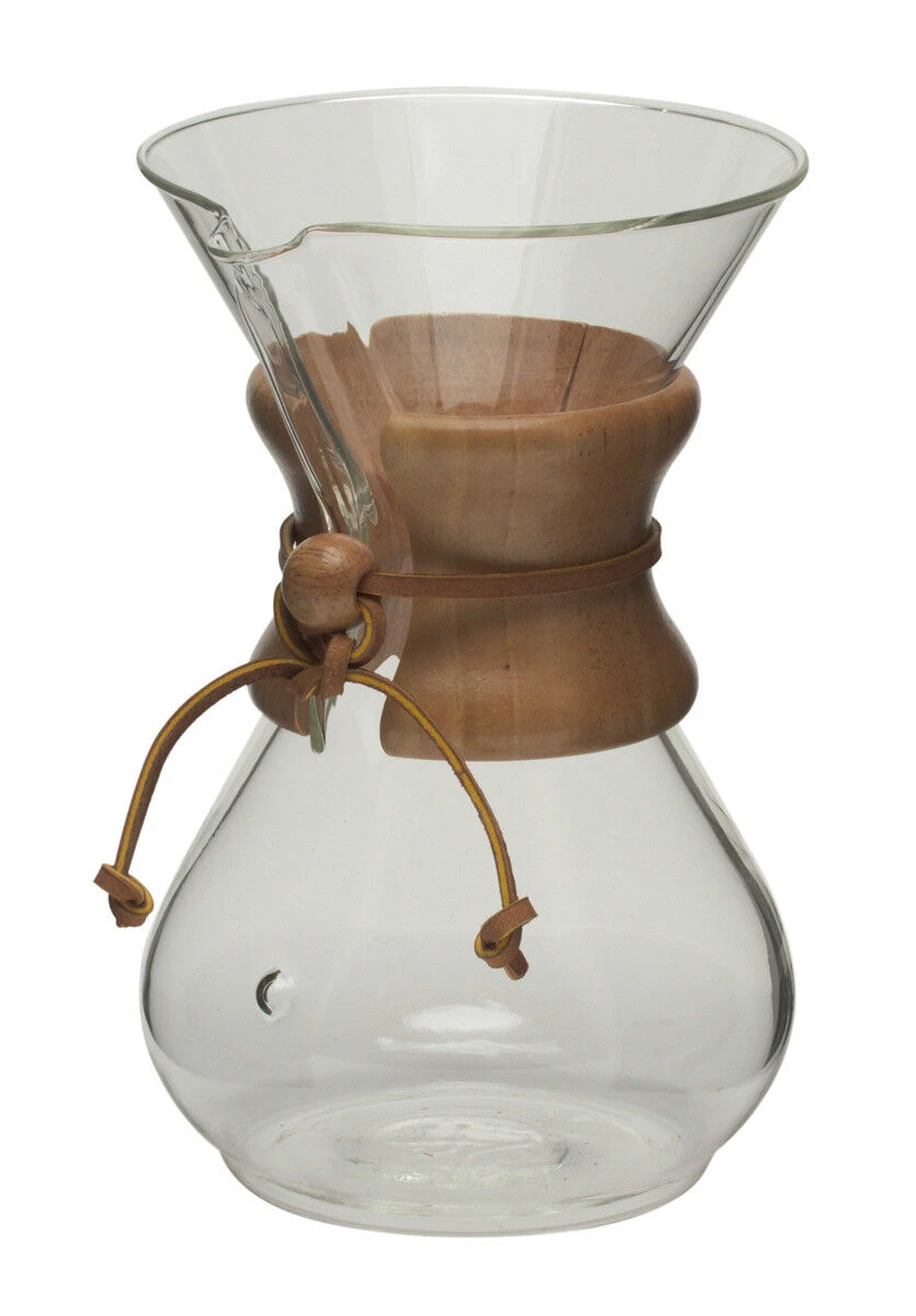 Chemex Classic Filterkoffiemaker 6-kops 900 Ml Glas 3 Chemex Classic Filterkoffiemaker 6-kops 900 Ml Glas