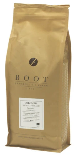 Boot Koffie Colombia Kachalu Organic Espresso Koffiebonen 1 Kg