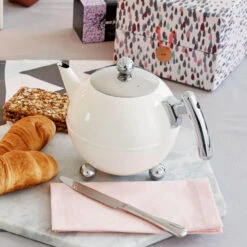 Bredemeijer Duet Bella Theepot 1,2 Liter Rvs Wit -Best Drankjes Winkel 7304wc 1