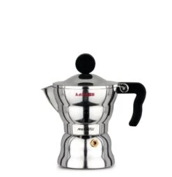 Alessi Moka Mokapot 1-kops Aluminium Glans