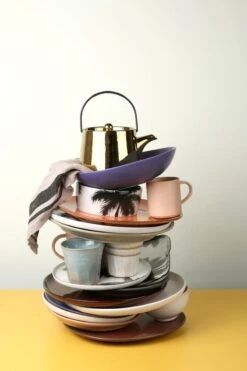 HK Living ACE6740 Bold & Basic Theepot 700 Ml Aardewerk Goudkleurig -Best Drankjes Winkel ace6740 b