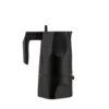 Alessi Ossidiana Mokapot 3-kops Aluminium Zwart -Best Drankjes Winkel alessi 3 cup ossidiana coffeeespresso percolator