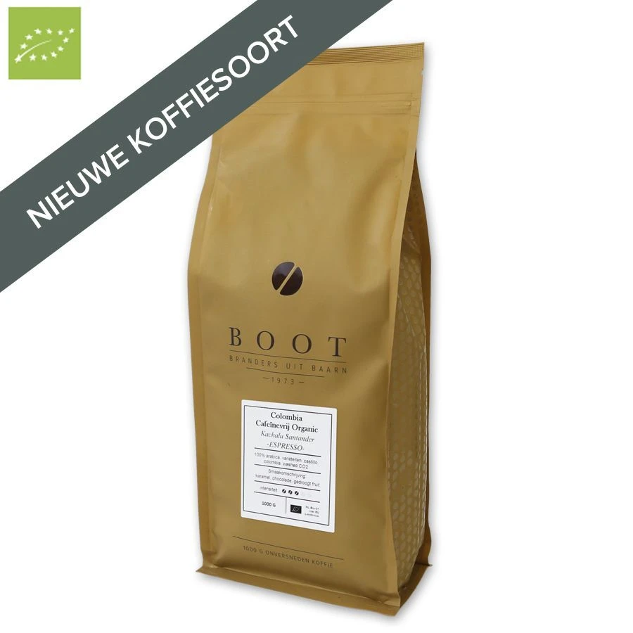 Boot Koffie Colombia Kachalu Organic Espresso Cafeïnevrije Koffiebonen 1 Kg 3 Boot Koffie Colombia Kachalu Organic Espresso Cafeïnevrije Koffiebonen 1 Kg