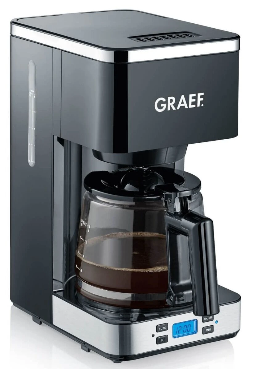 Graef Filterkoffiemachine Met Glazen Kan 1,25 Liter Zwart 3 Graef Filterkoffiemachine Met Glazen Kan 1,25 Liter Zwart