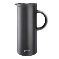 Forever Thermoskan 1 Liter Mat Zwart