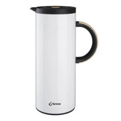 Forever Thermoskan 1 Liter Glanzend Wit