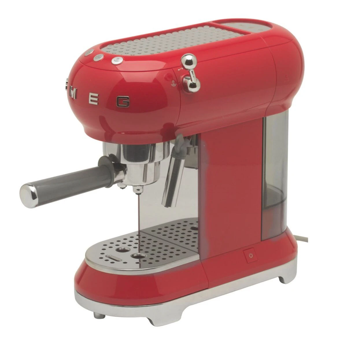 Smeg 50's Style Halfautomatische Espressomachine Rood 3 Smeg 50's Style Halfautomatische Espressomachine Rood