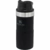 Stanley The Trigger-Action Travel Mug 350 Ml Matte Black -Best Drankjes Winkel stanley pmi classic trigger action thermosbeker 350 ml black zijkant
