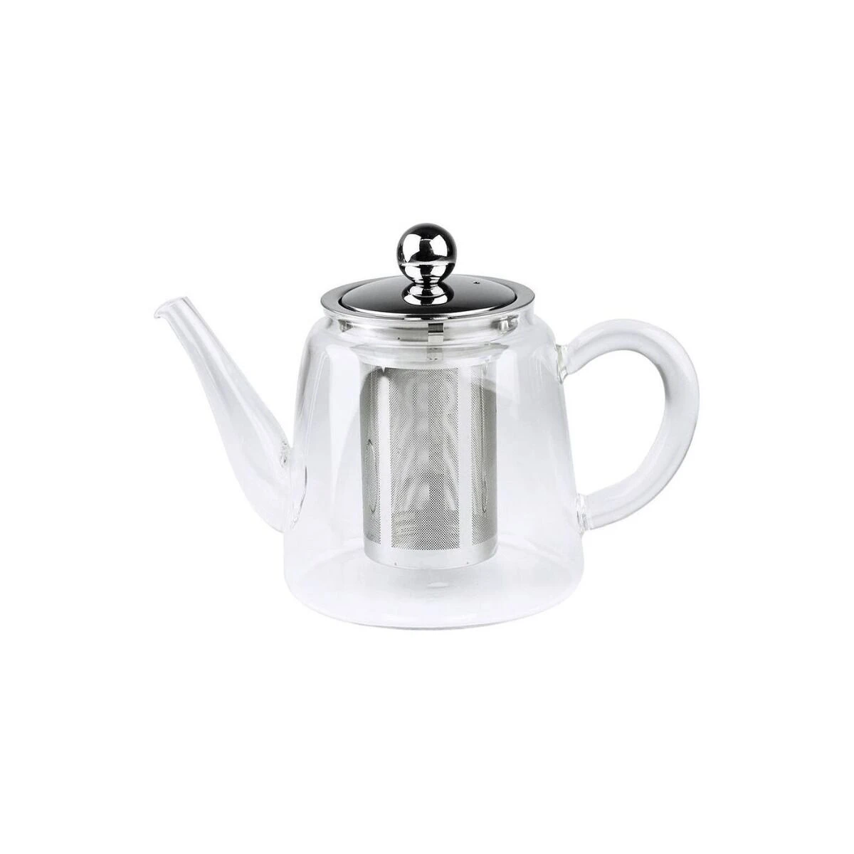 Cristel Jasmin Theepot 1,2 Liter Rvs/glas 3 Cristel Jasmin Theepot 1,2 Liter Rvs/glas