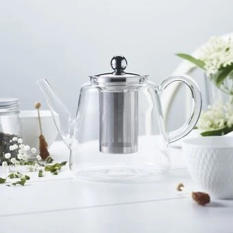 Cristel Jasmin Theepot 1,2 Liter Rvs/glas 4 Cristel Jasmin Theepot 1,2 Liter Rvs/glas - Afbeelding 2